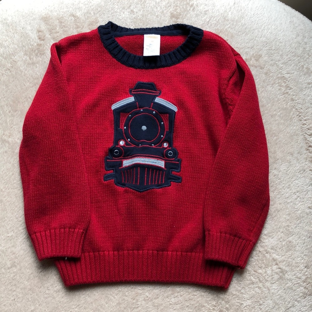 EUC Gymboree train sweater. 3T